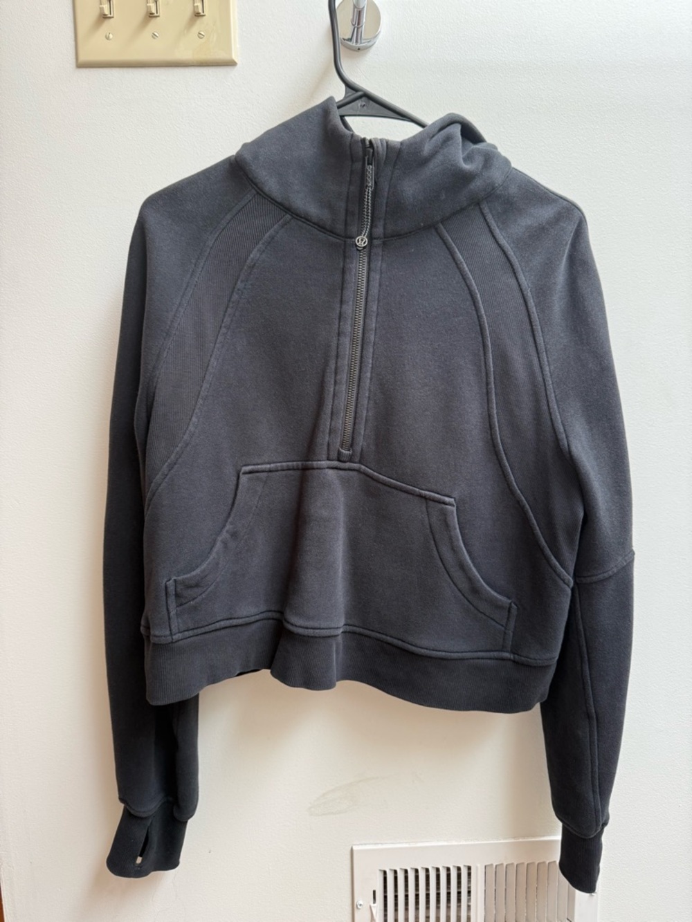 Lululemon black Half-Zip scuba XS/S